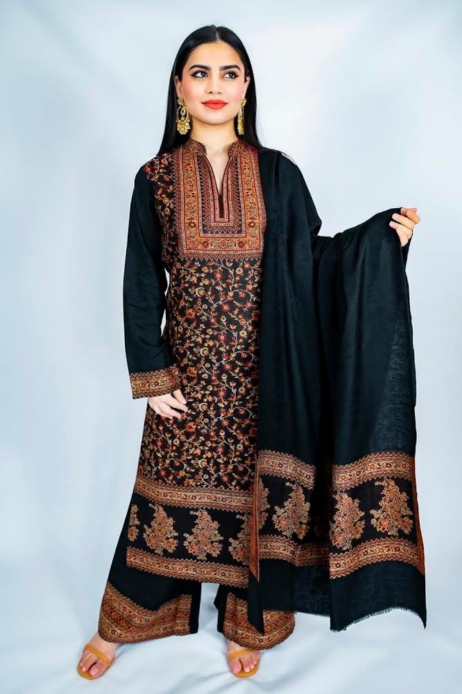 Black winter kanni suit