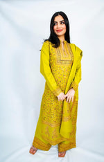 Load image into Gallery viewer, Green winter kanni suit
